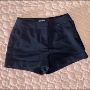 Express black dress shorts
